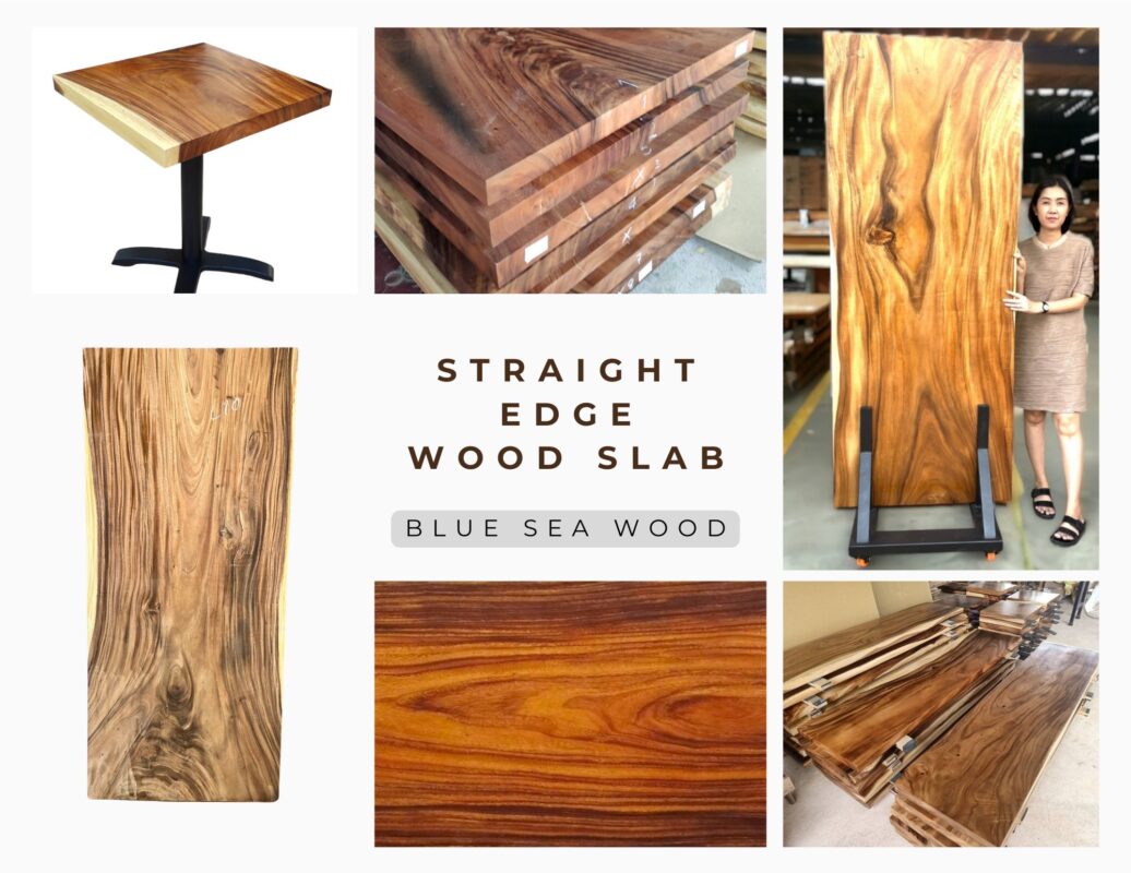 Straight Edge Wood Slab