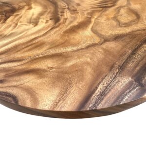 Round Wood Slab Table White Round Bar Legs 5