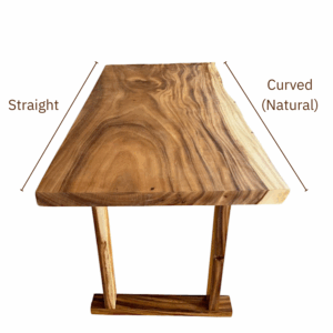 โต๊ะชิดผนัง ขาไม้ 3