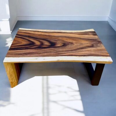 Live Edge Wood Slab Coffee Table