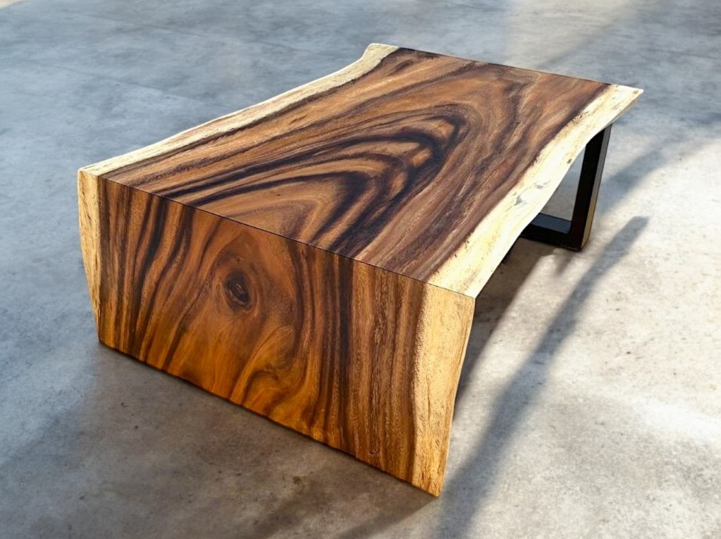 โต๊ะกลาง ขาไม้ + ขาเหล็ก 2