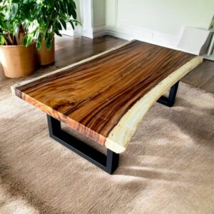 โต๊ะกลางโซฟาไม้ ขอบธรรมชาติ 4