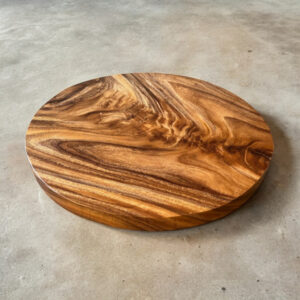 โต๊ะไม้กลม ขาเหล็ก 4