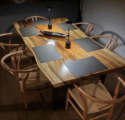 Beautiful Suar Wood Slab Table