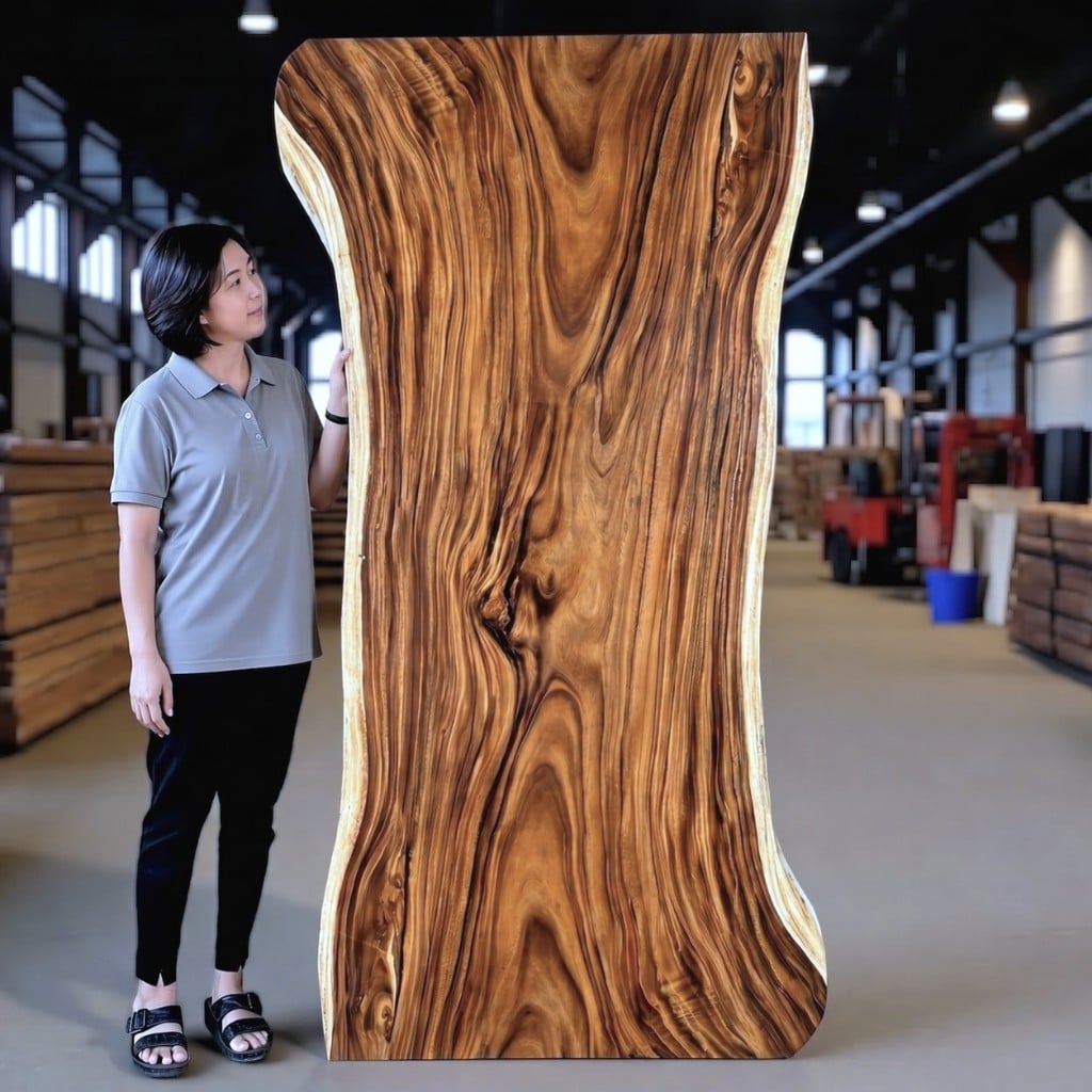 Live Edge Wood Slab Vertical