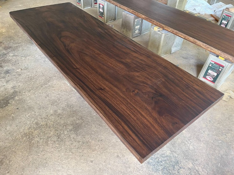 Blue Sea Wood Walnut stain example